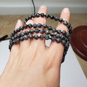 Long beaded necklace